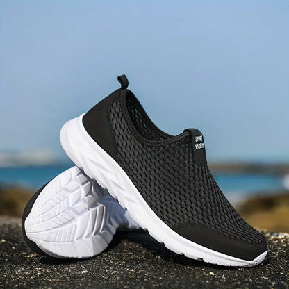 Noah | Breathable and lightweight casual mesh slip-on walking shoes